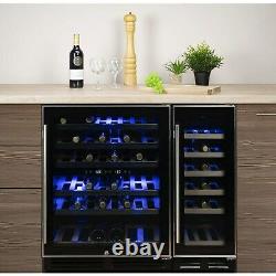 ElectriQ 18 Bottle Freestanding Under Counter Wine Cooler Full Single EQWINECH30