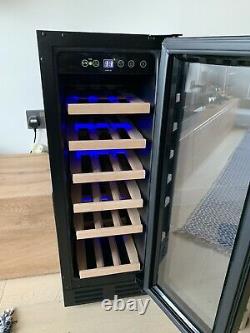 ElectriQ 30cm wide, 18 bottle Wine Cooler Black