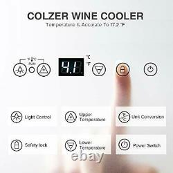 Elegant 12 Inch Wine Cooler, 18 Bottle Super Quiet 12 Inch 18 Bottles