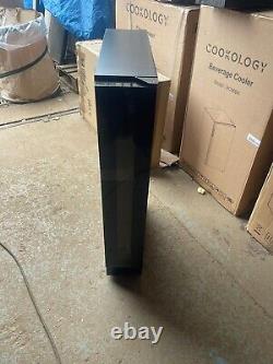Ex Display Cookology CWC150BK 15cm Wine Cooler, 7 Bottle Cabinet Black A97
