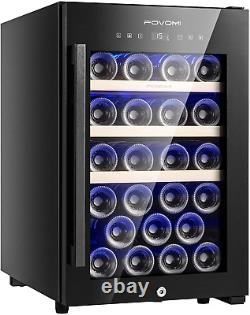 FOVOMI 16 Wine Cooler Refrigerator 31 Bottles Compressor Wine Cellars, Freesta