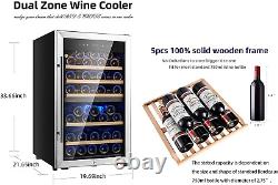FOVOMI 20 Wine Cooler Refrigerator 52 Bottles Compressor Wine Cellars, Freesta
