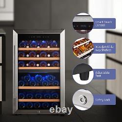 FOVOMI 20 Wine Cooler Refrigerator 52 Bottles Compressor Wine Cellars, Freesta