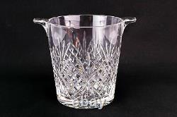 GALWAY Large Wine Bottle Cooler Champagne Ice Bucket in Cut Crystal Glass