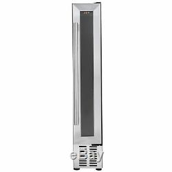 Graded Cookology CWC150SS 15cm Wine Cooler in Stainless Steel, 7 Bottle Cabinet