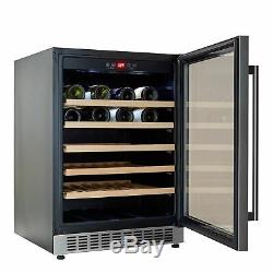 Graded Cookology CWC600SS 60cm Wine Cooler in Stainless Steel 54 Bottle Fridge