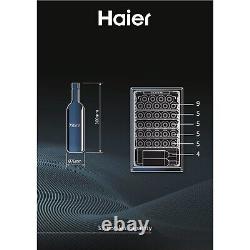 Haier 33 Bottle Freestanding Single Zone Wine Cooler Black HWS33GG