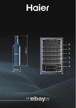 Haier HWS33GG 50cm Series 3 33 Bottle Capacity freestanding Wine Cooler