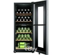 Haier WS46GDBE 46 Bottle Dual Zone Wine Cooler Black Glass Door