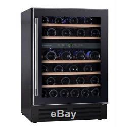 Hoover HWCB60DUKSS Undercounter LED Digital 46 Bottle Black Wine Cooler -COLLECT