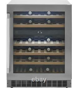 Hoover HWCB60DUKSSM 46 Bottle Wine Cooler, Dual Temperature, Anti UV Glass Door