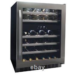 Hot Sale Danby DWC134KD1BSS, 46 Bottle Freestanding, Dual Zone Wine Cooler in St