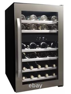 Hot sale Danby DWC114KD1BSS, 38 Bottle Freestanding, Dual Zone Wine Cooler