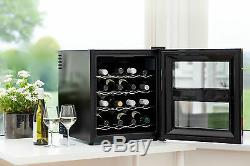 Husky Reflections Wine Cooler HUS-HN5 40L Capacity 16 Bottles Mirrored Door