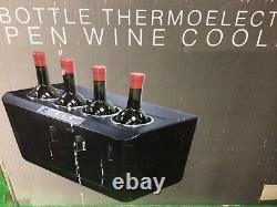 Il Romanzo 4-Bottle Stand Up Thermoelectric Vinotemp Wine Chiller / Cooler New