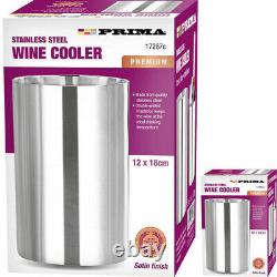 Insulated Stainless Steel Champagne Wine Bottle Cooler Bucket Double Wall 18cm