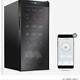 Ivation 18-Bottle Capacity Black Freestanding Wine Cooler with wifi