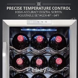 Ivation 18 Bottle Compressor Wine Cooler Refrigerator WithLock Large Freestandin
