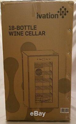 Ivation 18 Bottle Thermoelectric Red and White Wine Cooler/chiller Counter Top