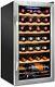 Ivation 28 Bottle Compressor Wine Cooler Refrigerator withLock Large Freestandin