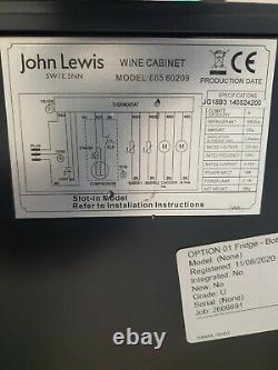 John Lewis JLWF303 19 Bottle Under Counter Wine Cooler RRP £459
