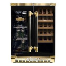 Kaiser Art Deco Beer Fridge & Wine Cooler 20 Wine Bottles & 63 Cans Capacity