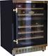 Kaiser Art Deco Wine Cooler Luxury 46 Bottle Capacity Fridge 2 Climate Zones