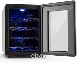 Kalamera KR-12A2E Silent 12 Bottles Wine fridge Cooler Touchscreen Black 10°-18
