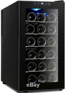 Kalamera KR-18AJPE 18 Bottles Freestanding Touchscreen Wine Cooler