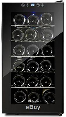 Kalamera KR-18AJPE 18 Bottles Freestanding Touchscreen Wine Cooler, Electronic
