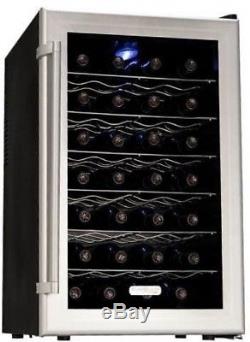 Koldfront TWR282 28 Bottle Wine Cooler With Thermoelectric Cooling 18 Wide Fridge