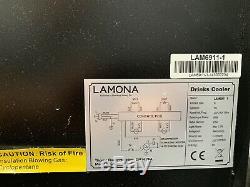 LAM6911-1 A Lamona Black Integrated Drinks Cooler Wine Fridge 58L 19 BOTTLES LED