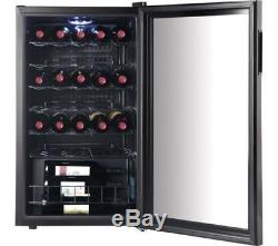 LOGIK LWC34B18 Wine Cooler Black 34 bottle capacity