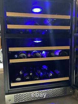 Large 59.5cmX57.2cm X87.5cm 43 bottles Most-complete Dual-zone wine cooler
