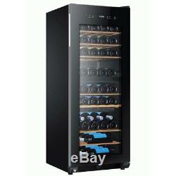 Large Wine Cooler Drinks Fridge Black 53 Bottle Freestanding Refrigerator LED
