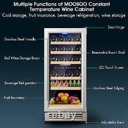 MOOSOO 30 Bottles Wine Cooler Refrigerator Constant Temperature Wine Cabinet Fri