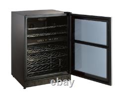 Magic Chef 44 Bottle Dual Zone Wine Cooler in Stainless Steel Beverage Storage