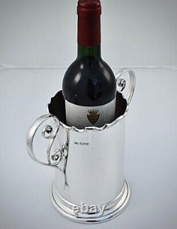 Magnificent Fine Sterling Silver Champagne/Wine Bottle Holder/Cooler 1916841g