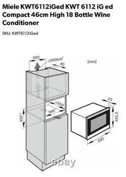 Miele KWT6112iGed KWT 6112 iG ed Compact 46cm High 18 Bottle Wine Cooler