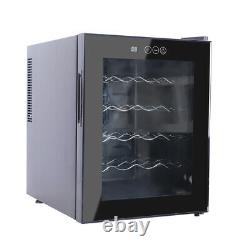 Mini Frige Thermoelectric Cooler Wine Display LED Light 20 Bottles Wine Cabinet