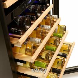 Montpellier Freestanding Wine Cooler 181 Bottle Capacity Dual-Zone WC181X
