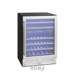 Montpellier Mon-WC46X 46 Bottle Dual Zone Wine Cooler Stainless Steel