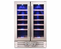 Montpellier WC38DDX 38 Bottle Dual Zone Stainless Steel Wine Cooler