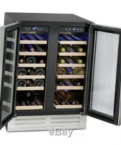Montpellier WS38DDX, 38 Bottle DualZone Wine Cooler in Stainless Steel