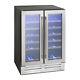 Montpellier WS38SDDX 38 Bottle Dual Zone Wine Cooler Stainless Steel 60cm