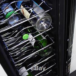 MyAppliances REF29617 30cm White & S/Steel Wine Cooler- 18 bottle capacity