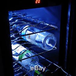 MyAppliances REF29617 30cm White & S/Steel Wine Cooler- 18 bottle capacity