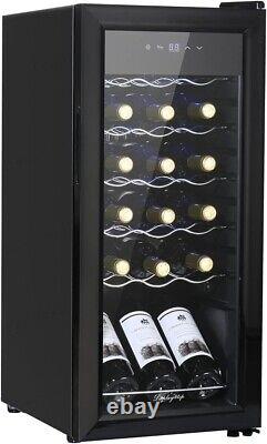 NEW 18 BOTTLE Black Wine Fridge, Wine Cooler, Wine refrigerator, Touch Screen