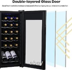 NEW 18 BOTTLE Black Wine Fridge, Wine Cooler, Wine refrigerator, Touch Screen