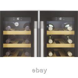 NEW Hoover HWCB60DUKN 60 Freestanding Undercounter Dual Zone Wine Cooler-COLLECT